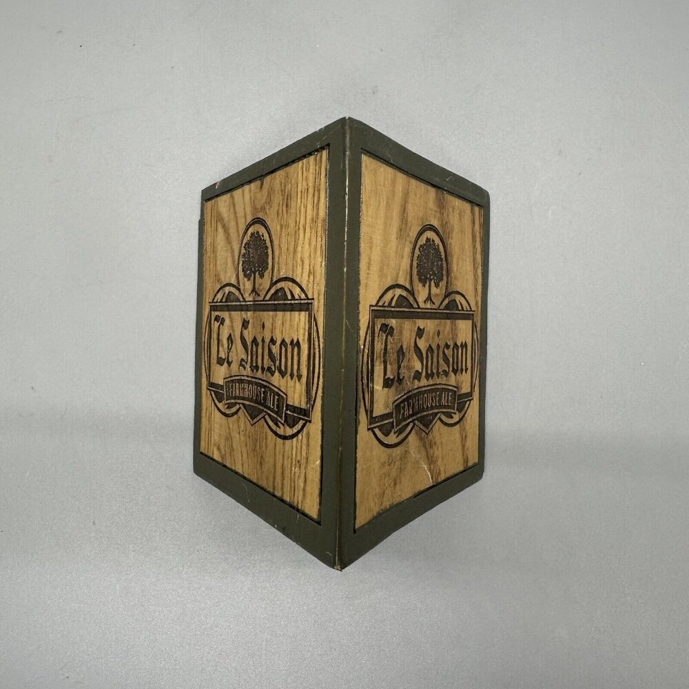 Le Saison Farmhouse Ale Wood Beer Tap Handle
